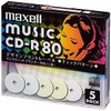 Maxell CDRA80PMIX.S1P5S for Music, CD-R, 80 Minutes, Design Print, Wide Printing, 0.2 inch (5 mm) Case, CDRA80PMIX.S1P5S