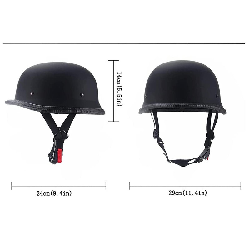German Style Motorcycle Half Helmet, Retro Half Face Helmet for