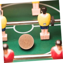 WHAMVOX 5Pcs Wood Foosball Table Balls Replacement Wooden Balls for Foosball Game Cork Balls for Small Table Soccer