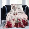 Christian Jesus Cross Blanket Christ Cross Flower Decor Throw Blanket