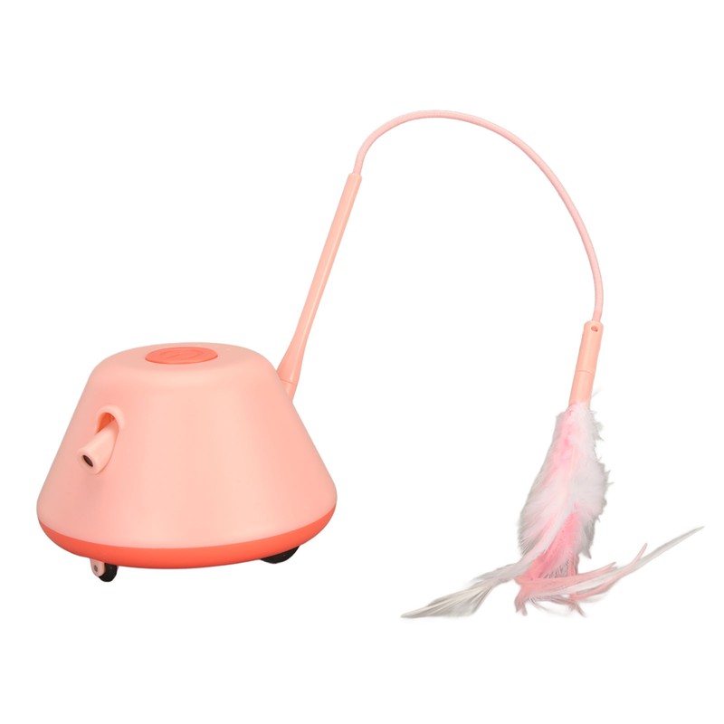Electric Cat Feather Toy USB Charging Automatic Rotating Interactive Cat