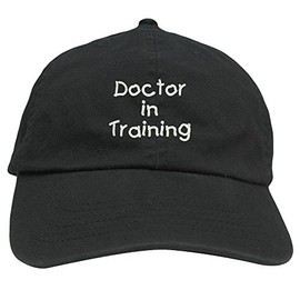 Doctor In Training Embroidered Youth Size Cotton Baseball Cap - Black