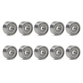 Unxuey 3 x 8 x 4 mm Miniature Steel Bearing 693ZZ R-830ZZ 619/3 Skateboard Deep Groove Ball Bearings Pack of 10