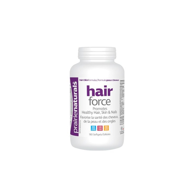 Prairie Naturals Hair Force Softgels, 180 Count