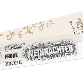 Clear Stamp Set Rubber Card Art - Christmas Scattered