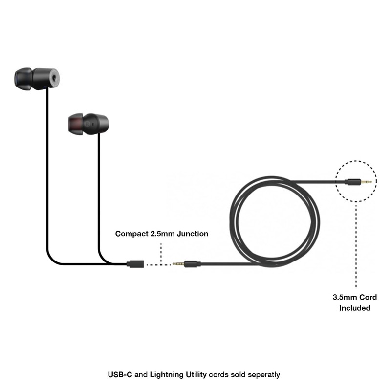 Koss KEB90 - Auricular utilitario, sistema de cable intercambiable desmontable,