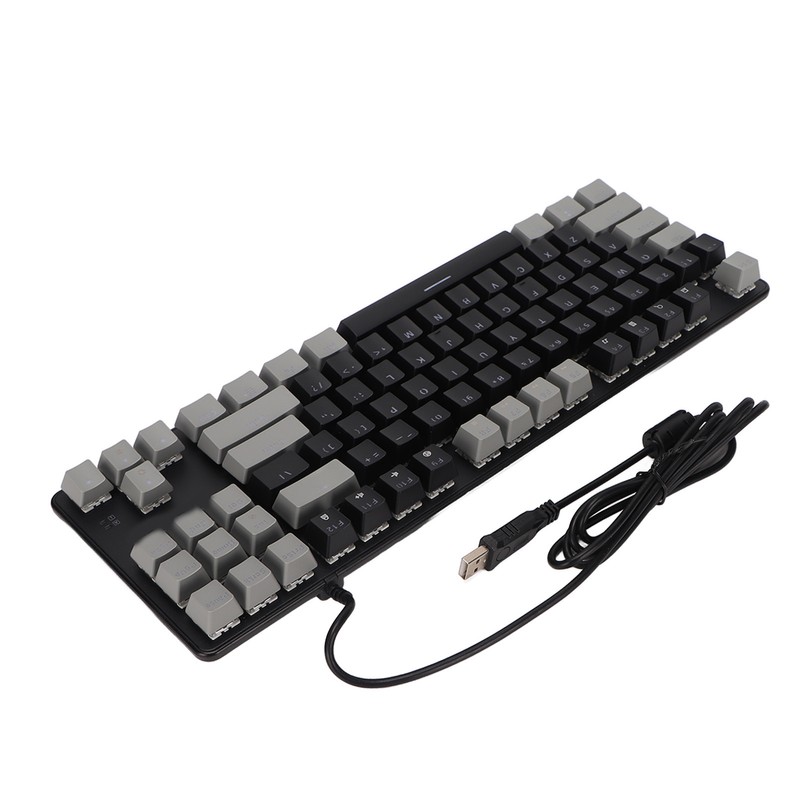87 Key Mechanical Keyboard RGB Backlight Blue Switch Quick Response