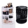 360 degree rotating cosmetics organizer white