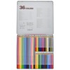 北星鉛筆 色鉛筆 36色 女の子柄 缶入 10805