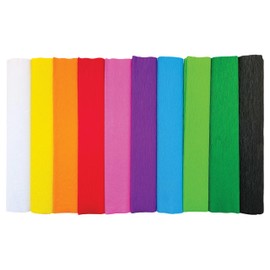 Interdruk Crepe Paper Rolls - 25 x 200 cm - 10x Classic Colours
