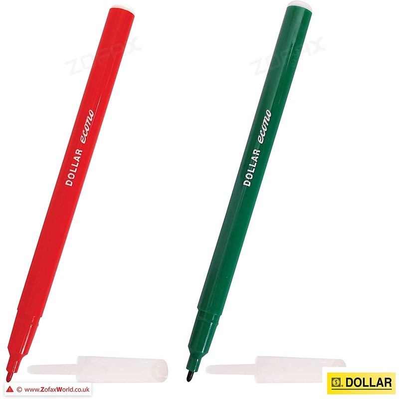 DOLLAR Econo Felt Tip Colouring Pens – Colour Write Draw