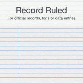 Boorum & Pease L21150R Laboratory Record Book,150 Pages,8-1/8-Inch x10-3/8-Inch,Black/Red