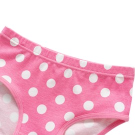 SEVENCANDY Little Girls Cotton Panties Kids Soft Undies Toddler Breathable Briefs Underwear (6DAssorted,4T)