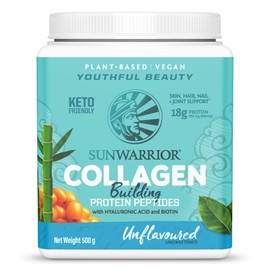 SUNWARRIOR COLNAT500_2022 Protein Powder - Vegetable Protein - Canned Muscle Mass - Easy to Date - SunWarior Vegan Collagen Building Protein Peptides - 500 g