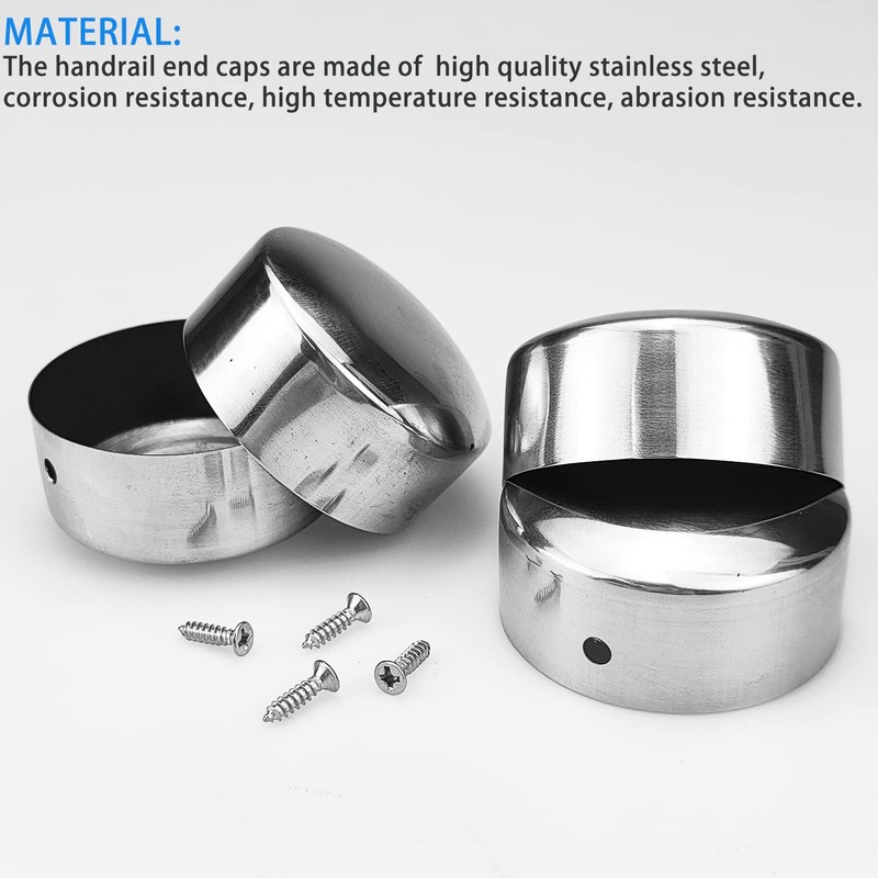 Handrail End Caps End Caps,Ultra-Thin 0.4mm for 45mm Handrail Round