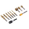 11Pcs Chamfer Drilling Tools Woodworking Ti Coated Step Drill Bits