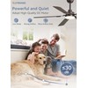 ZMISHIBO 52" Ceiling Fans with Lights, Oil Bronze Farmhouse Ceiling