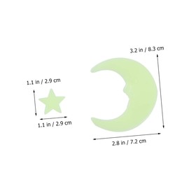 Wall Decor 201pcs Kids Decor Star Stickers for Kids Glow Stickers Glow in The Dark Glow in The Dark Stars for Childrens Nativity Set for Kids Decorate Applique Wall Sticker Shine
