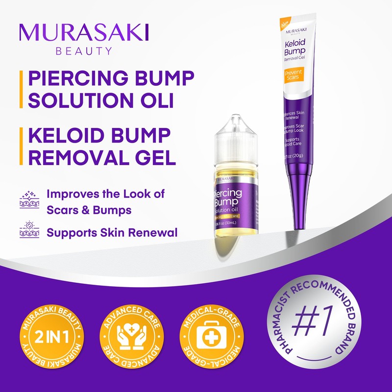 Piercing Keloid Bump Solution Kit | Piercing Aftercare Treatment with