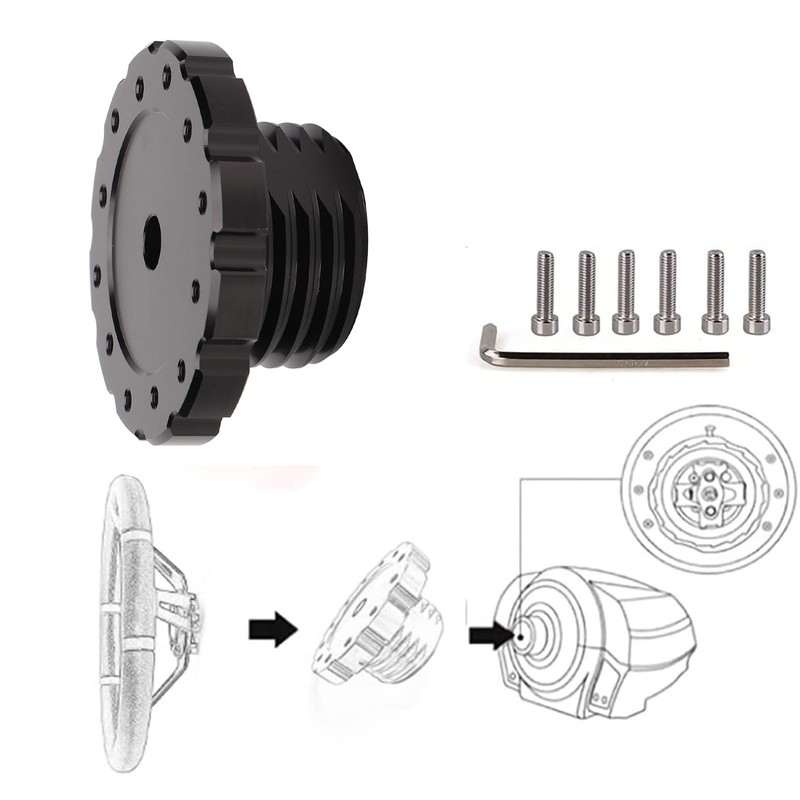 Gaming Steering Wheel Adapter Professional Aluminum Steering Wheel Adapter for
