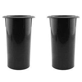 Speaker Port Tube DGZZI 2PCS 111x68mm/2.68x4.37inch Black ABS Plastic Speaker Cabinet Port Tubes Speaker Box Bass Air Port for DJ/PA Speaker 2-Inch Installation Diameter Port Tube