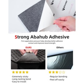 Abahub EVA Foam Boat Decking 48''x16'' Non-Slip Surfboard Traction Pad Grip Mat Self-Adhesive Trimmable Flooring Sheet for Boats SUP Board Kayak Surfing Gray