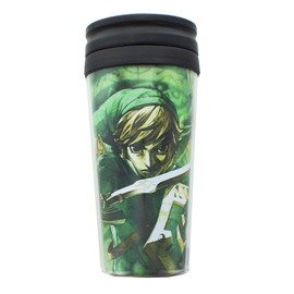 JUST FUNKY Zelda - Taza de viaje, Negro