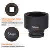 HARFINGTON 6-Point Impact Socket 3/4" Drive 54mm Metric 40Cr Alloy