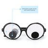 Axlksia 2 Pcs Googly Eye Glasses, Novelty Shaking Glasses with