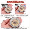 TIXIPEM Camping Survival Compass [2PCS] - Copper Clamshell Classic Pocket