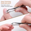 Hangnail Clipper,Hangnail Clipper Cuticle Trimmer Tweezer | Stainless Steel Precision
