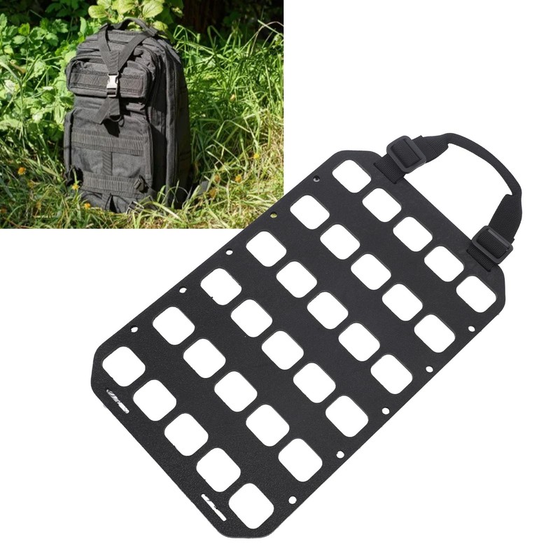 Molle Panel Black with Handle PP Fixed Holes Design Molle