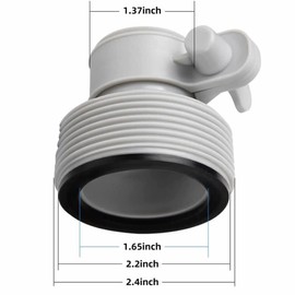 Anreixx 1.25" to 1.5" Type B Hose Adapters for Intex Pool, Hose Conversion Adapters B Kit to Upgrade Filter Pumps and Saltwater System (4 Pack)