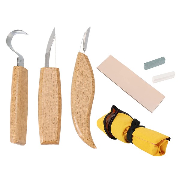 Saki & Masa Carving Knife, Spoon, Set of 3, Carving Knife, Small Sword, Wood Carving, DIY, Crafting, Crafting