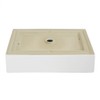 Swiss Madison SM-VS282 Voltaire Wide Rectangle Vessel Sink, Glossy White