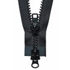 YKK Zwei-Wege-Reißverschluss, Metall, Nein. 580 Schwarz, 66 cm Length
