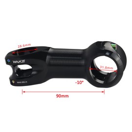 CYSKY 31.8 Road Bike Stem 45/60/70/80/90/100/110/120mm 10 Degree Gravel Stem Handlebar Riser Extender for Road Bike, Gravel Bike, Folding Bike (90mm)
