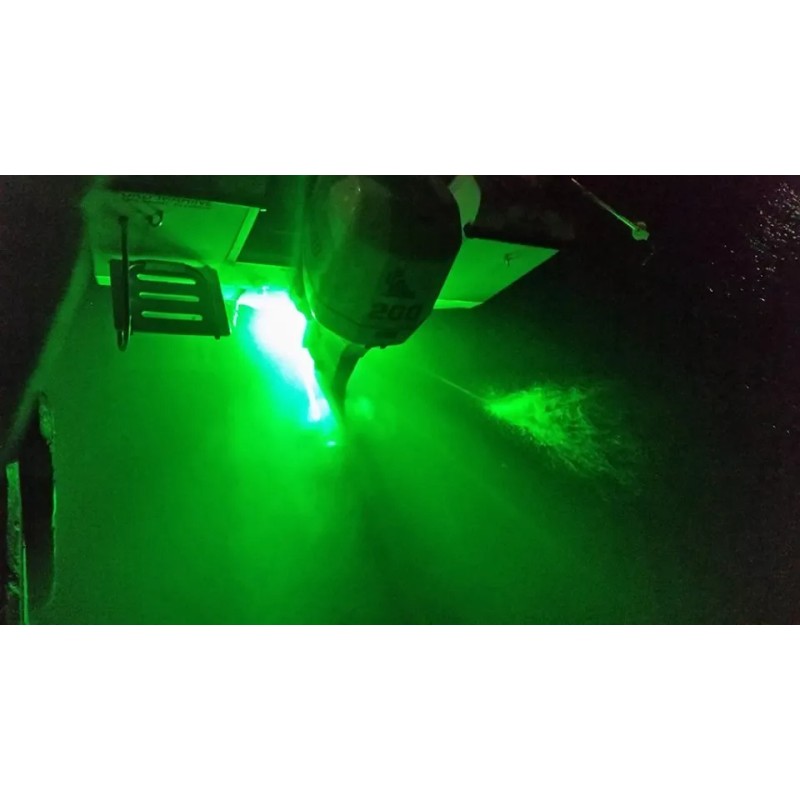 BoatPlugLight.com GREEN GTY UNDERWATER LED BOAT DRAIN PLUG TRANSOM LIGHT