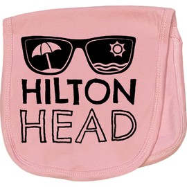 inktastic Hilton Head Sunglasses with Umbrella and Sun Baby Burp Cloth Pink 3fef8