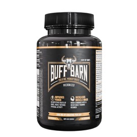 BUFF BARN Creatine Monohydrate, 120 Capsules, 3000 mg Daily Serving, 30 Servings. Creatine Supplement for Increased Muscle Mass, Improved Strength, Power, & Performance. Athlete Approved, Premium Quality, Clean Ingredients, 3rd Party Tested, Made in Cana