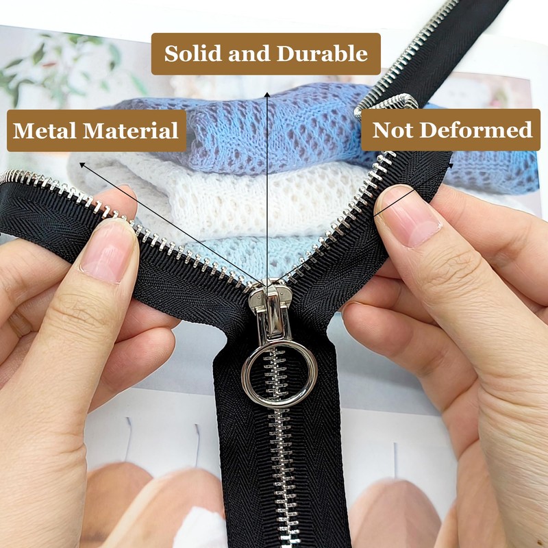 XCSJ #5 Zip 100 cm, Metal Zip 2-Way Separable Zip