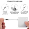 sourcing map Punch-Free 1000g Automatic Sliding Screen Door Closer, Multifunctional