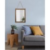 AAZZKANG Rustic Wood Mirror Rectangle Decorative Wall Mirrors with Frame