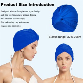 Elastic Swimming Caps for Adults, Swimming Cap, Swimming Cap, Unisex Swimming Caps, Swimming Cap for Women and Men, Soft and Durable, for Men, Women, Long, Short Hair, Adults