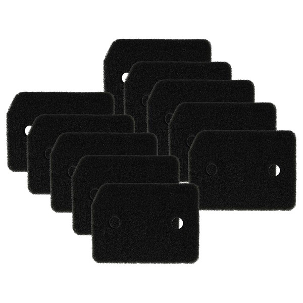 vhbw 10x Socket Filter Compatible with Miele TEB155WP, TED455WP, TDD230WP