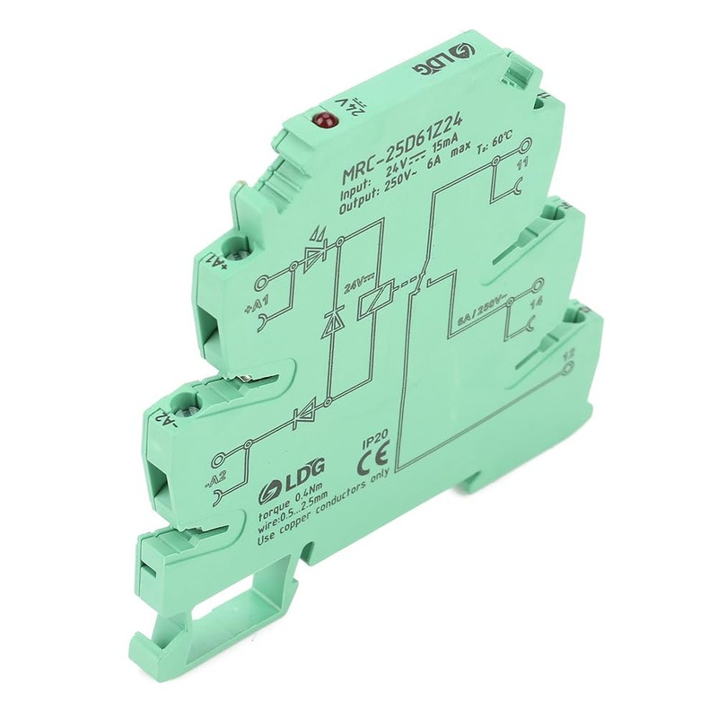 Relay, MRC-25D61Z24 DC-DIN Rail Relay Ultra Thin PLC Relay 24V