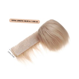 Gatuida 6 Rolls Faux Fur Fabric Trim Soft Artificial Faux Fur Strips for DIY Crafts Cosplay Costumes Home Decor Realistic Texture Versatile Use Grey Light Grey