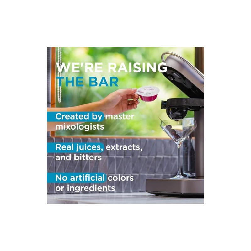 Bartesian 24-Pack Lemon Drop Variety Pack Capsules for Cocktail Machine