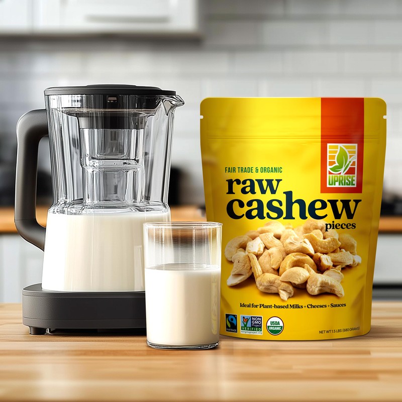 Fair Trade Organic Cashew Pieces (1.5 lb) – Raw, Unsalted,