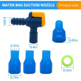 Premium Bite Valve Replacement 90 Degree Silicone Mouthpiece Fit for Camelbak – Easy Installation with O-Ring Fit for Leak-Proof Hydration Bladders - Pack of 4